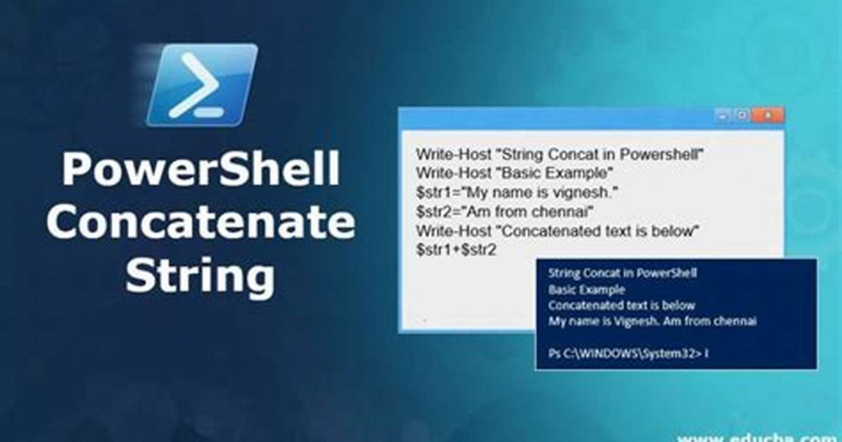 Powershell String Concatenation Puts Strings at Random