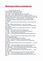 Practice Knowledge Test Wa
