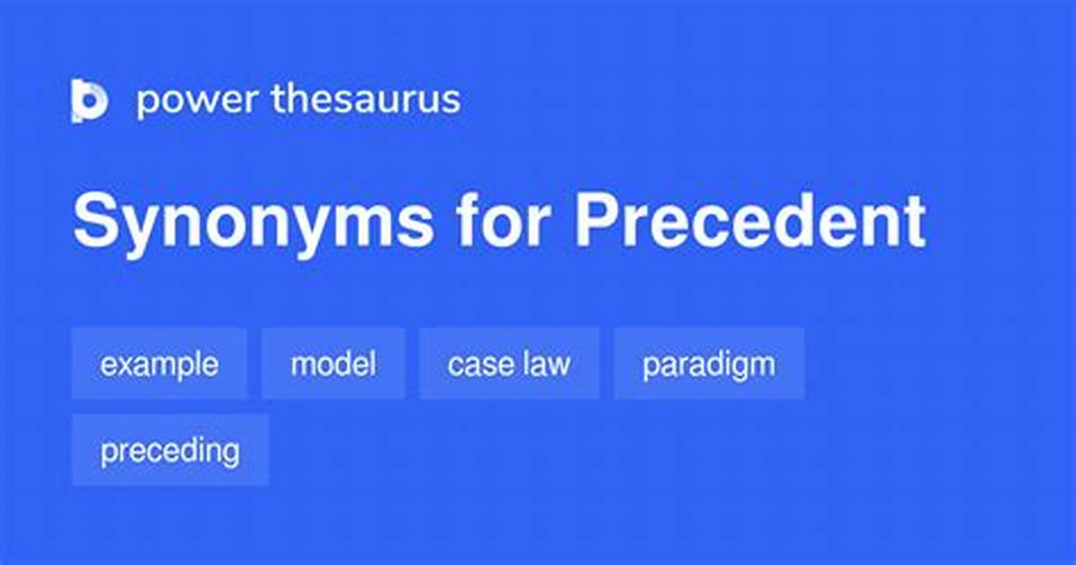 Precedent Synonym