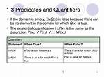 Predicates & Quantifiers