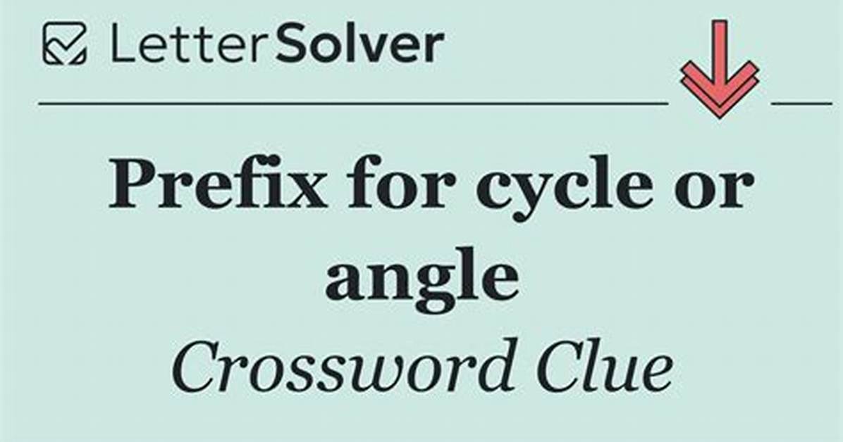 Prefix for Cycle or Angle
