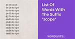 Prefix for Scope or Vision