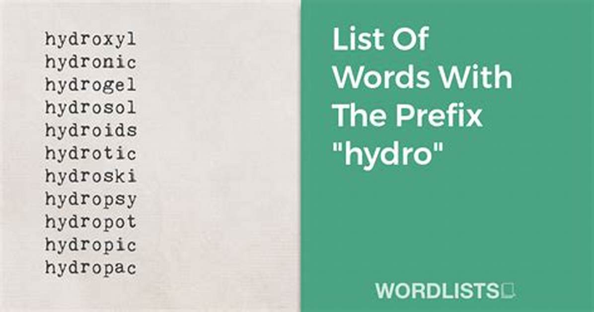 Prefix Hydro