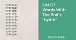 Prefix Hydro