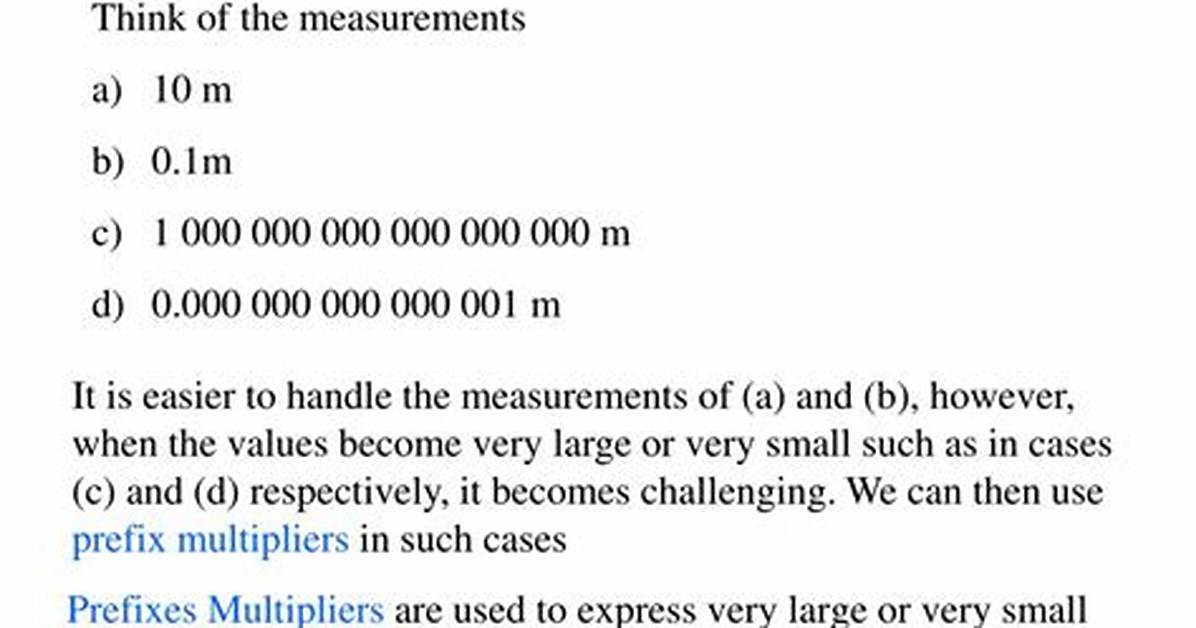 Prefix Multipliers Practice Problem