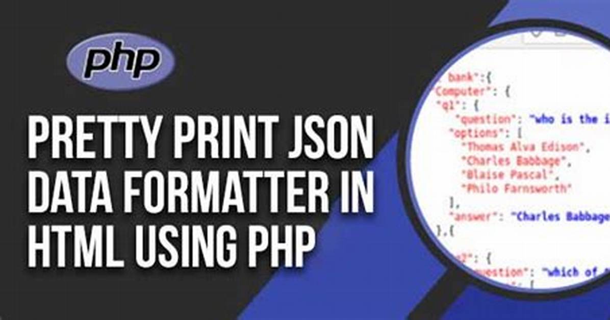 Pretty-Printing Json with Php