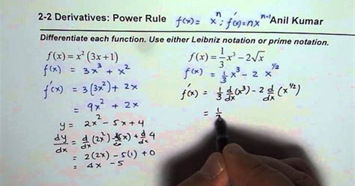 Prime Notation for Derivatives
