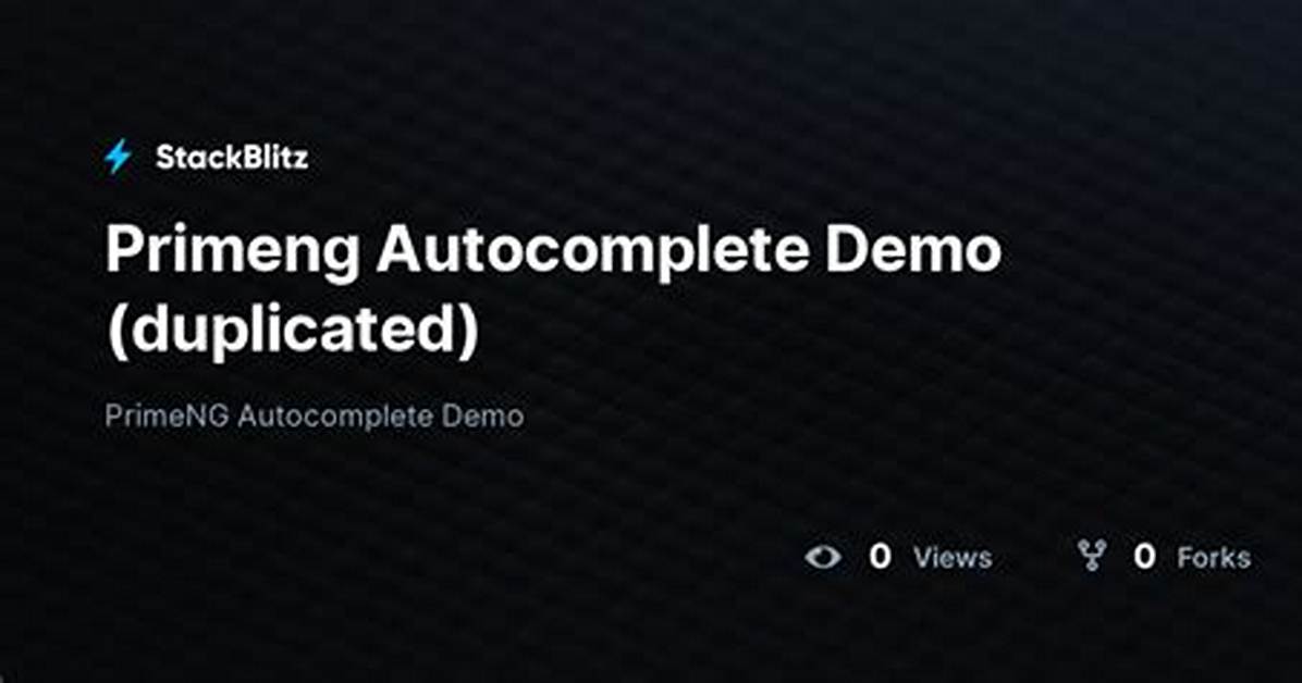 Primeng Autocomplete