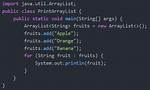 Print Arraylist