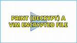 Print (Decrypt) a Vim Encrypted File