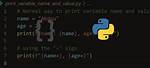 Print Variable and a String in Python