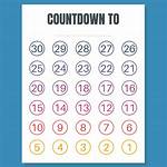Printable Countdown Calendar