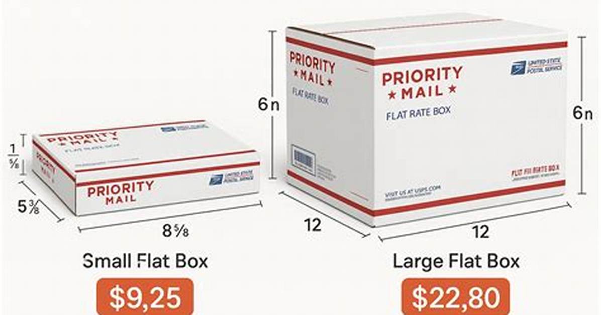 Priority Mail Boxes Sizes