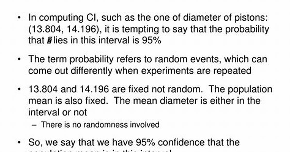 Probability vs Confidence