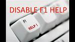 Problem with Disabling F1 Key
