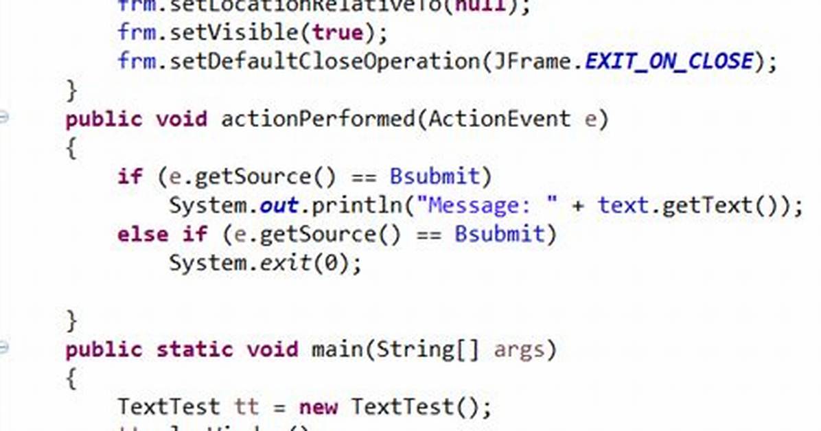 Problem with Multi-Line Jtextfield