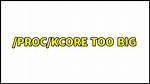 /Proc/Kcore Too Big