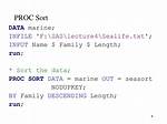 Proc Sort