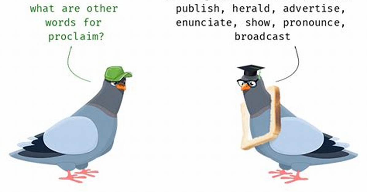 Proclaim Synonym