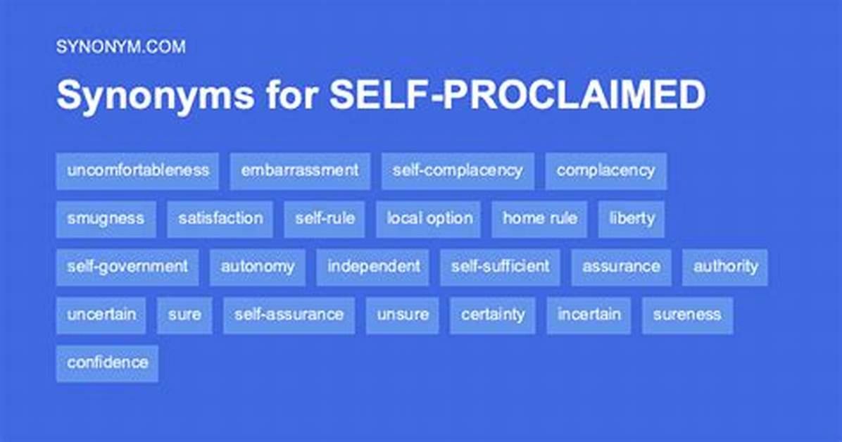 Proclaimed Synonym