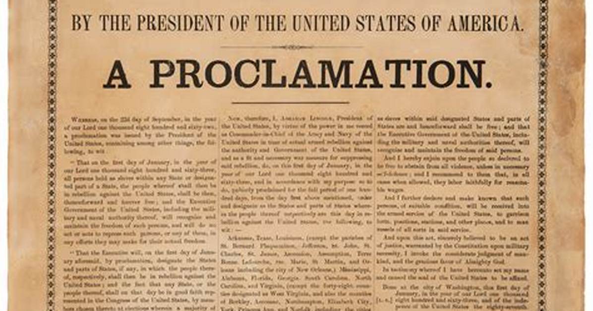 Proclamation Meaning
