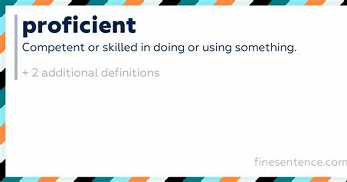 Proficient Definition