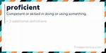 Proficient Definition