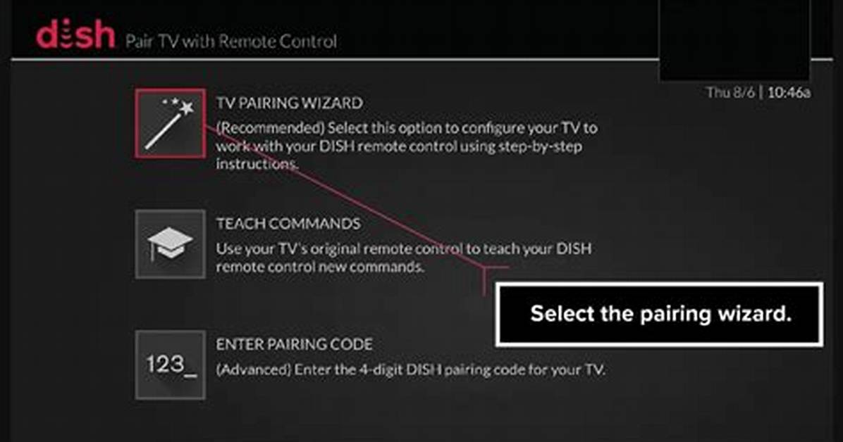 Program Dish Remote to Tv