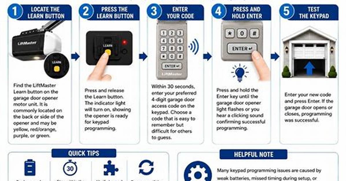 Program Liftmaster Keypad