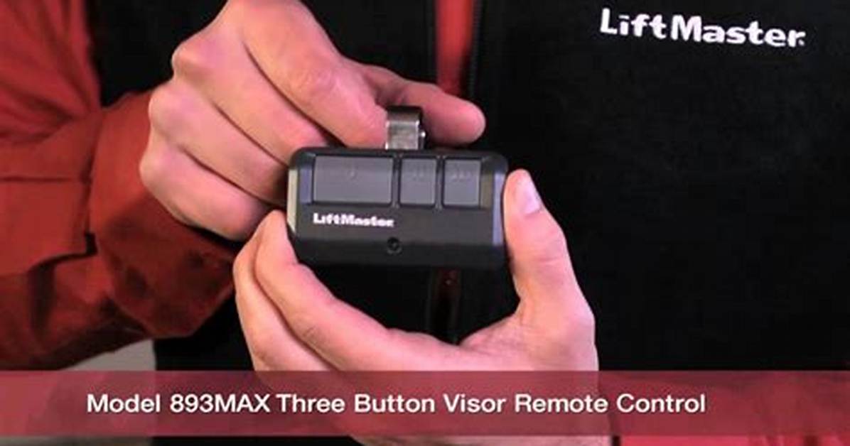 Programming Liftmaster Remote
