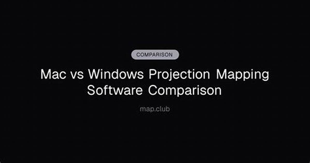 Projection Mapping for Windows & Mac