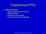 Propylthiouracil Side Effects
