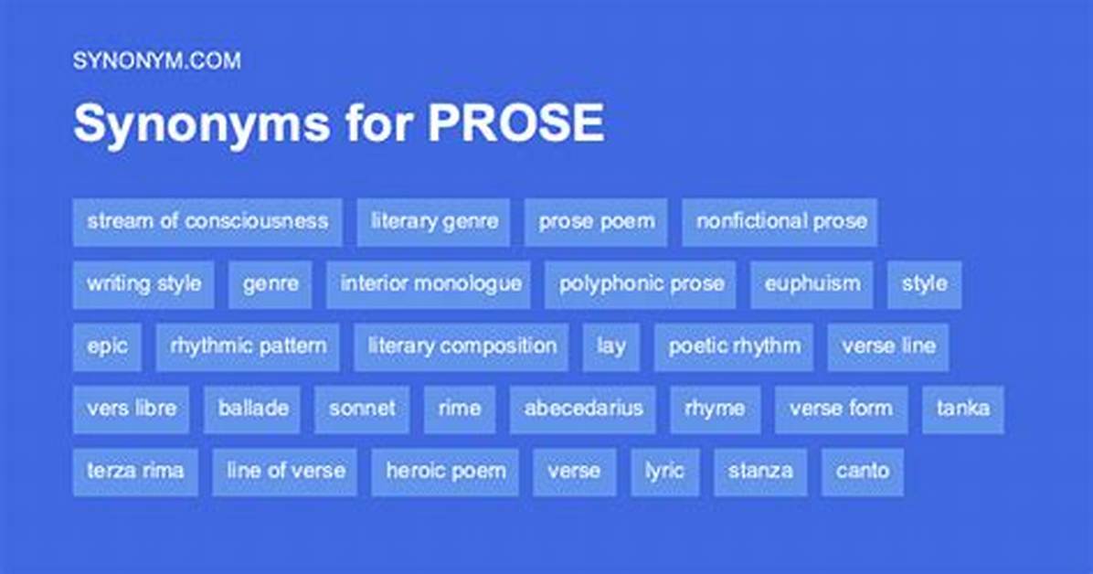 Prose Synonym