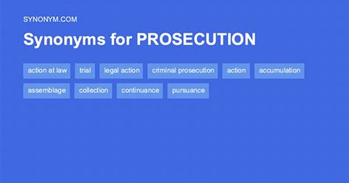 Prosecution Synonym