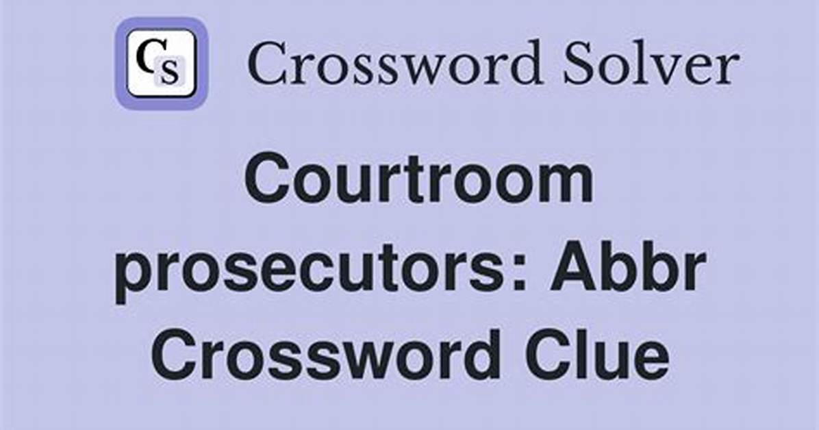 Prosecutors: Abbr.