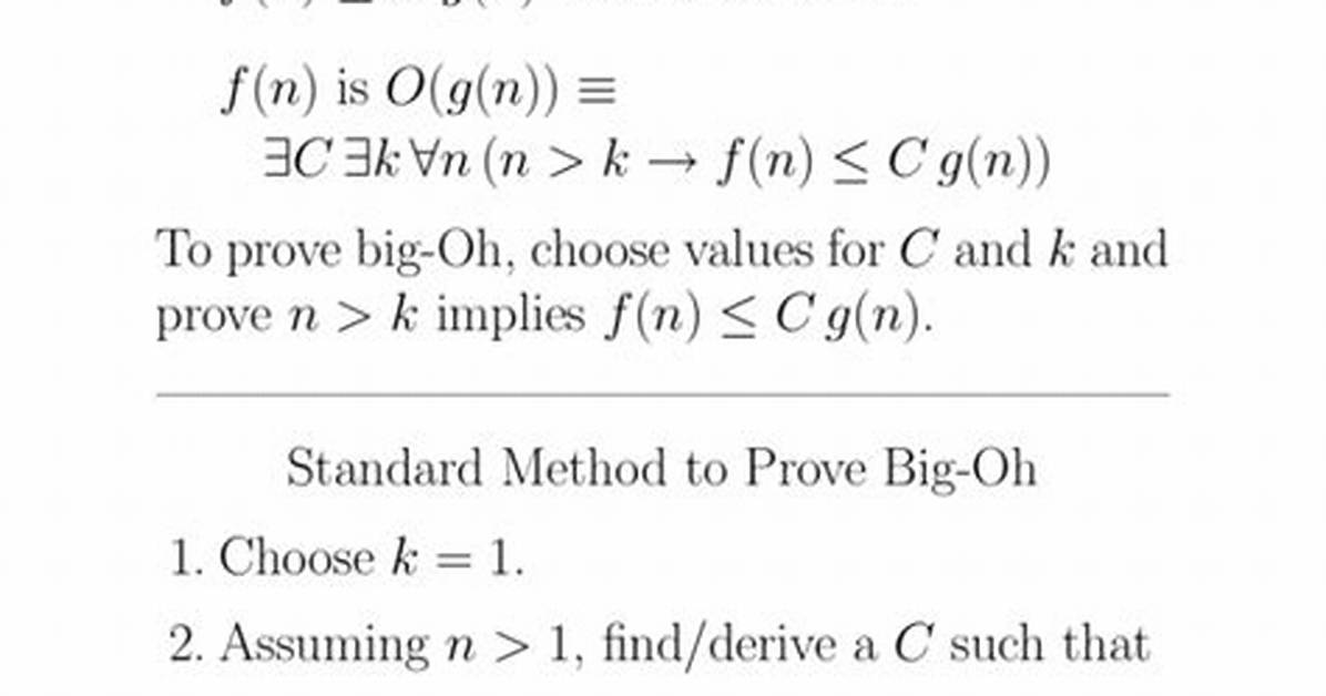 Prove Big-Oh Using Induction