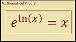 Prove $E^{\Ln{X}} = X$