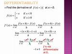 Proving a Function Is Differentiable