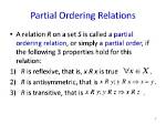Proving a Relation Is Partial Ordering