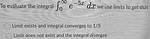 Proving Integral Diverges Limits