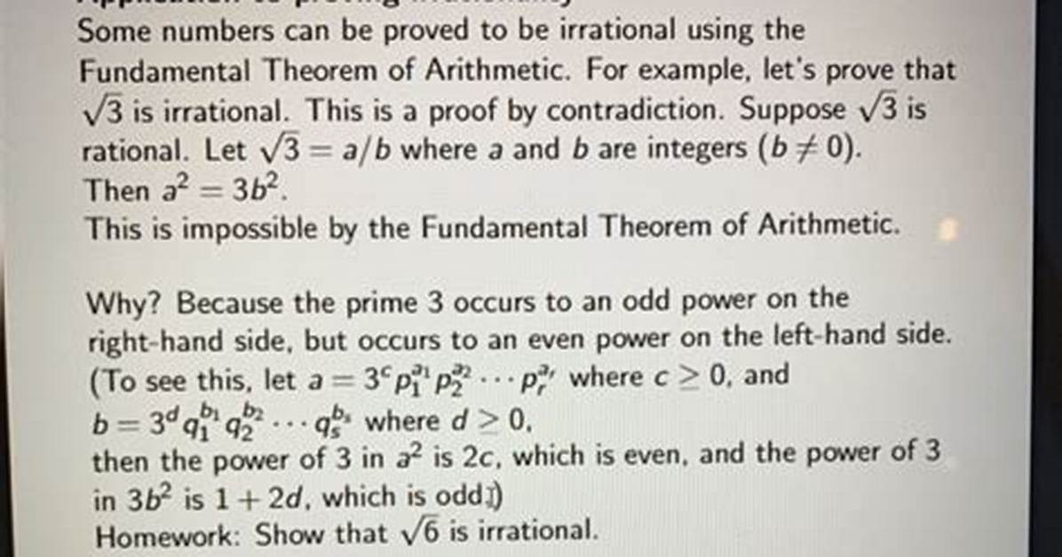 Proving Irrationality