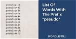 Pseudo Prefix