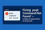 Psql: Command Not Found Mac
