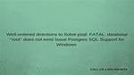 Psql: Fatal: Database "" Does Not Exist