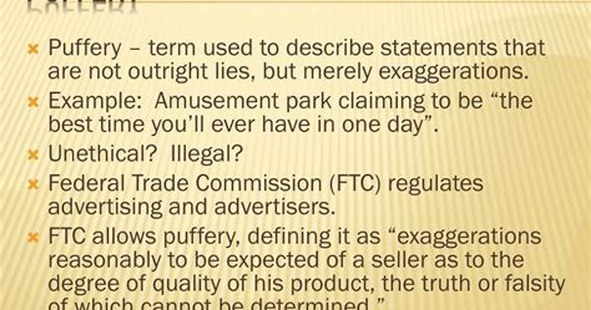 Puffery Definition