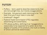Puffery Definition