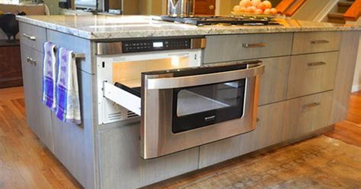 Pull out Microwave