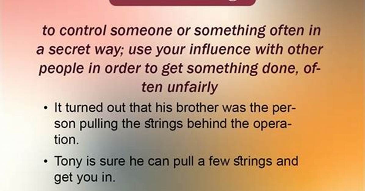 Pull Strings
