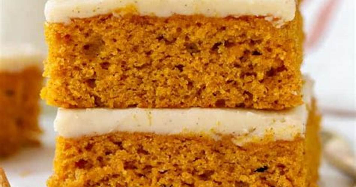 Pumpkin Bars - Celebrating Sweets