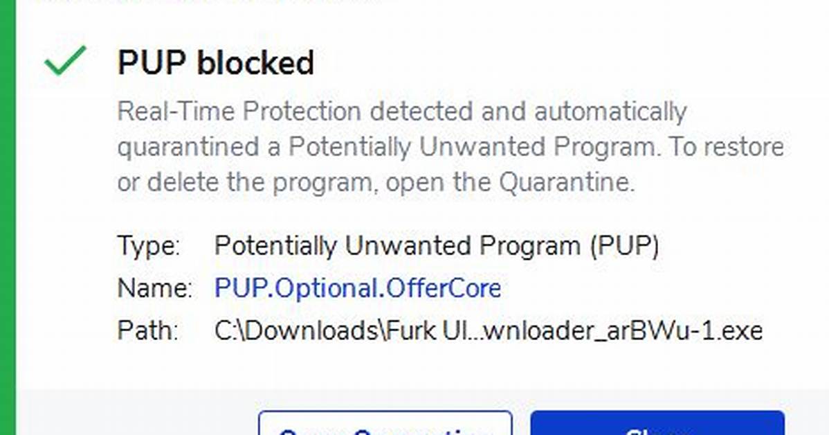 Pup. Optional. Offercore